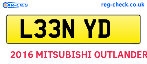 L33NYD are the vehicle registration plates.