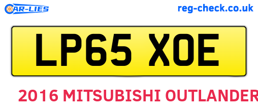 LP65XOE are the vehicle registration plates.