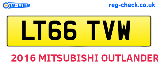 LT66TVW are the vehicle registration plates.