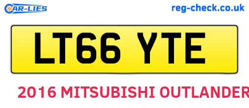 LT66YTE are the vehicle registration plates.