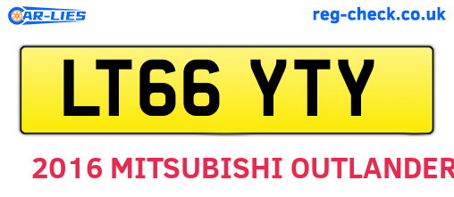 LT66YTY are the vehicle registration plates.