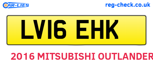 LV16EHK are the vehicle registration plates.