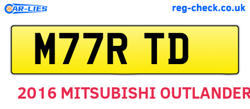 M77RTD are the vehicle registration plates.