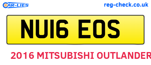 NU16EOS are the vehicle registration plates.