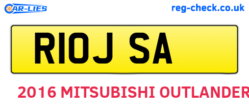R10JSA are the vehicle registration plates.