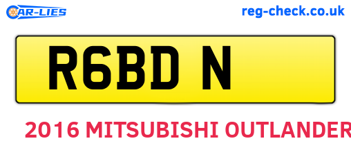R6BDN are the vehicle registration plates.
