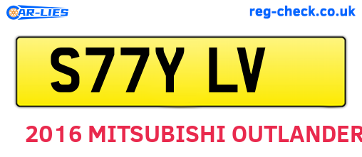 S77YLV are the vehicle registration plates.
