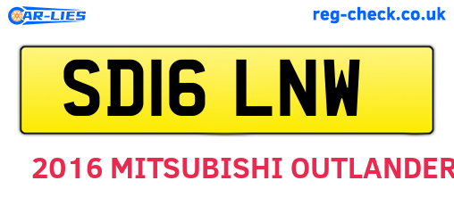 SD16LNW are the vehicle registration plates.