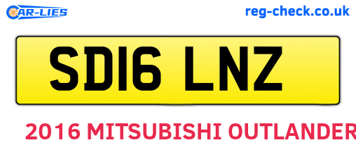 SD16LNZ are the vehicle registration plates.