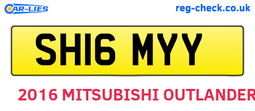 SH16MYY are the vehicle registration plates.