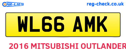 WL66AMK are the vehicle registration plates.