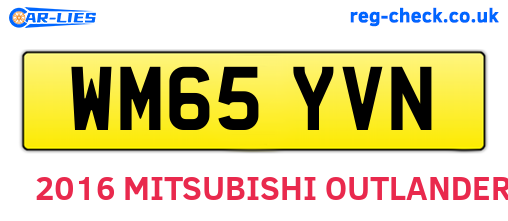 WM65YVN are the vehicle registration plates.