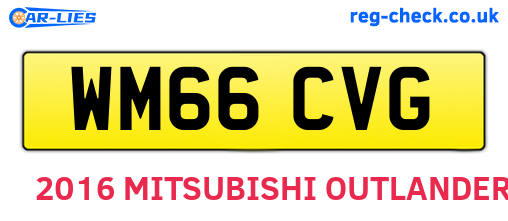 WM66CVG are the vehicle registration plates.