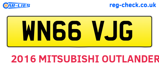 WN66VJG are the vehicle registration plates.
