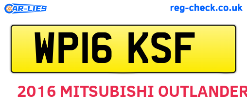 WP16KSF are the vehicle registration plates.