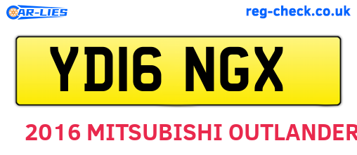 YD16NGX are the vehicle registration plates.