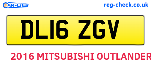 DL16ZGV are the vehicle registration plates.