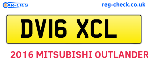 DV16XCL are the vehicle registration plates.