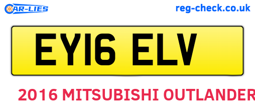 EY16ELV are the vehicle registration plates.