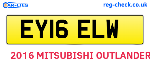 EY16ELW are the vehicle registration plates.