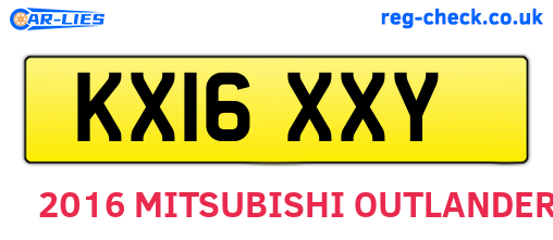 KX16XXY are the vehicle registration plates.