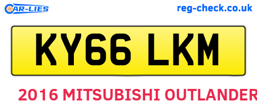 KY66LKM are the vehicle registration plates.