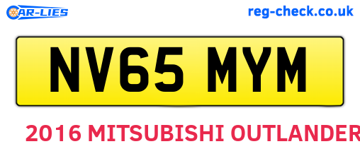 NV65MYM are the vehicle registration plates.