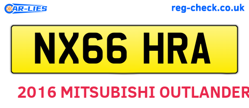NX66HRA are the vehicle registration plates.