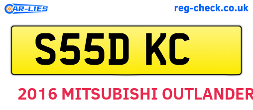 S55DKC are the vehicle registration plates.