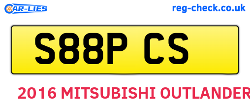S88PCS are the vehicle registration plates.