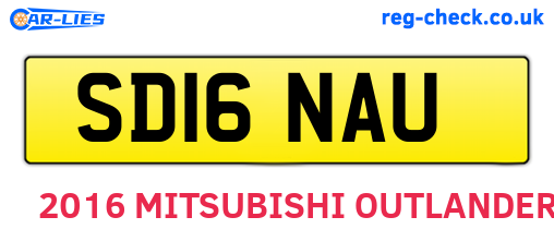 SD16NAU are the vehicle registration plates.