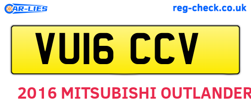 VU16CCV are the vehicle registration plates.