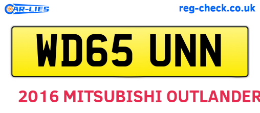 WD65UNN are the vehicle registration plates.