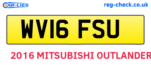 WV16FSU are the vehicle registration plates.