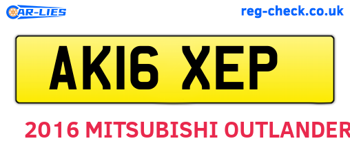 AK16XEP are the vehicle registration plates.