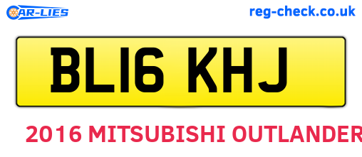 BL16KHJ are the vehicle registration plates.