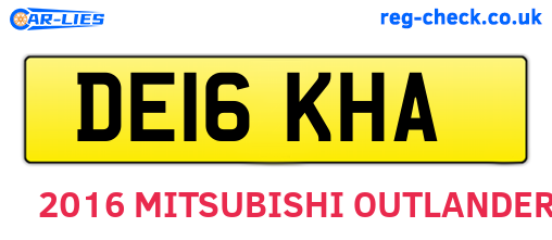DE16KHA are the vehicle registration plates.