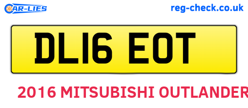 DL16EOT are the vehicle registration plates.