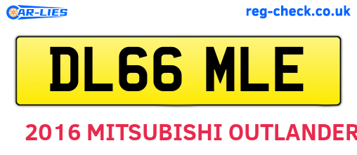 DL66MLE are the vehicle registration plates.