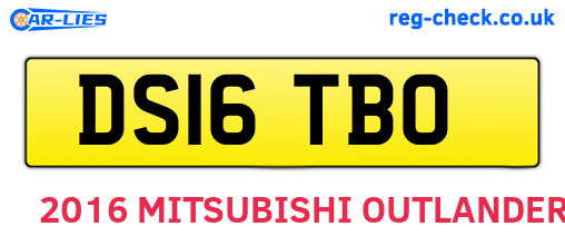 DS16TBO are the vehicle registration plates.