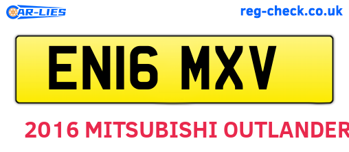 EN16MXV are the vehicle registration plates.