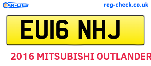 EU16NHJ are the vehicle registration plates.