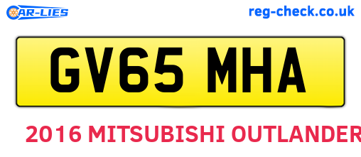 GV65MHA are the vehicle registration plates.