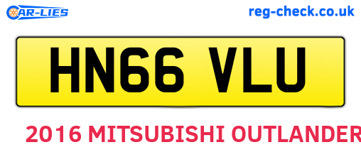 HN66VLU are the vehicle registration plates.