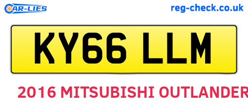 KY66LLM are the vehicle registration plates.