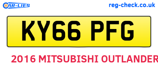 KY66PFG are the vehicle registration plates.