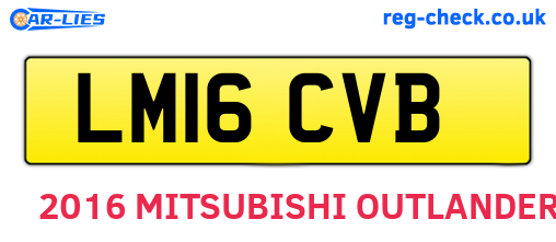 LM16CVB are the vehicle registration plates.