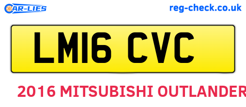 LM16CVC are the vehicle registration plates.