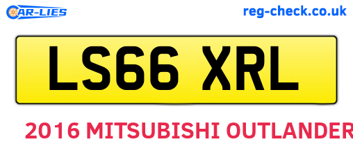 LS66XRL are the vehicle registration plates.