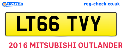 LT66TVY are the vehicle registration plates.